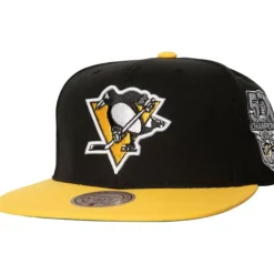 Headwear Mitchell & Ness -2 Tone Side Patch Snapback Pittsburgh Penguins