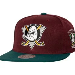 Headwear Mitchell & Ness -2 Tone Side Patch Snapback Anaheim Ducks