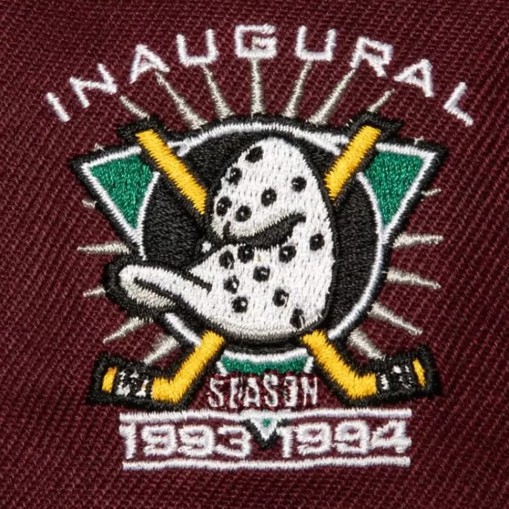 Headwear Mitchell & Ness -2 Tone Side Patch Snapback Anaheim Ducks