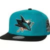 Headwear Mitchell & Ness -2 Tone Side Patch Snapback San Jose Sharks