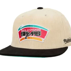 Headwear Mitchell & Ness -2 Tone Team Cord Fitted Hwc San Antonio Spurs