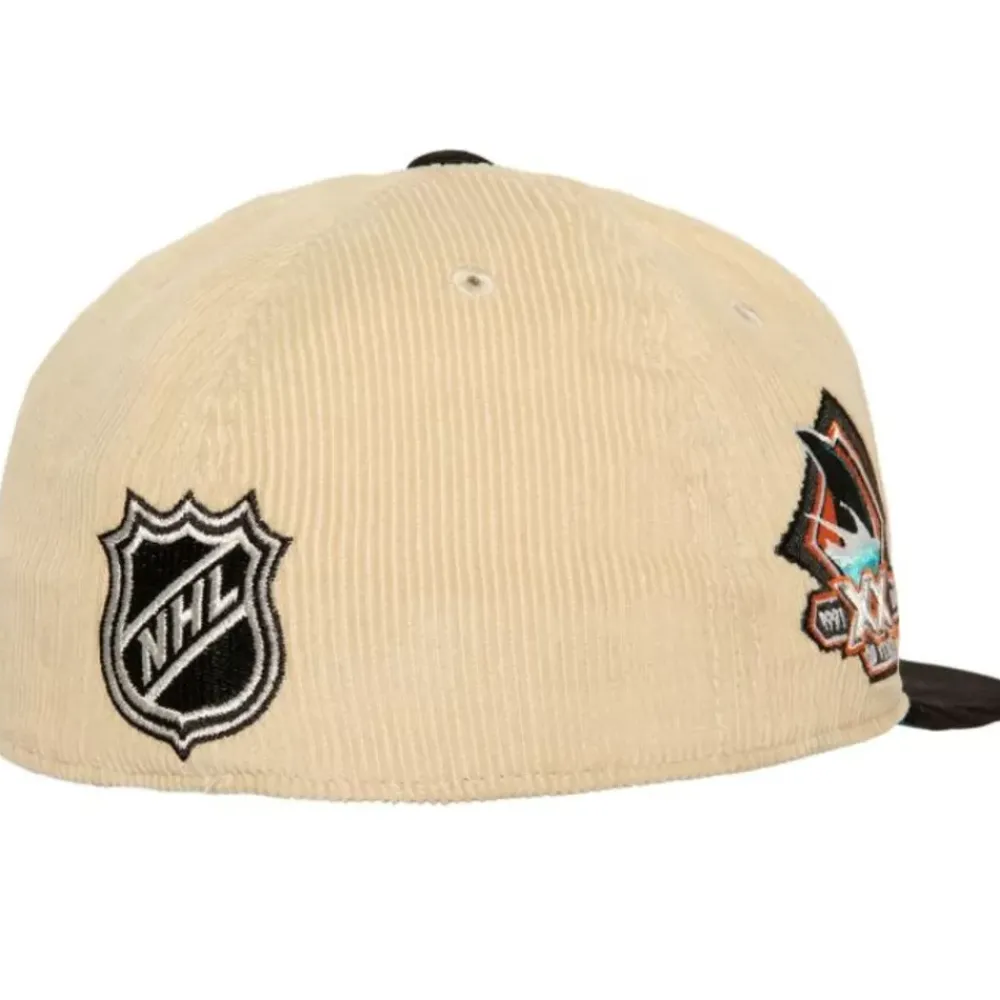 Headwear Mitchell & Ness -2 Tone Team Cord Fitted San Jose Sharks