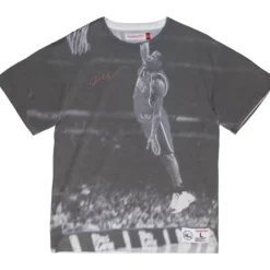 Apparel Mitchell & Ness T-Shirts & Tops-Above The Rim Sublimated Ss Tee Philadelphia 76Ers Allen Iverson