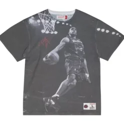 Apparel Mitchell & Ness T-Shirts & Tops-Above The Rim Sublimated Ss Tee Toronto Raptors Vince Carter