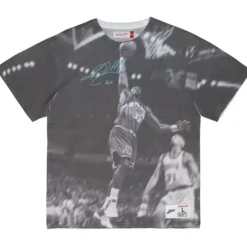 Apparel Mitchell & Ness T-Shirts & Tops-Above The Rim Sublimated Ss Tee Utah Jazz Karl Malone