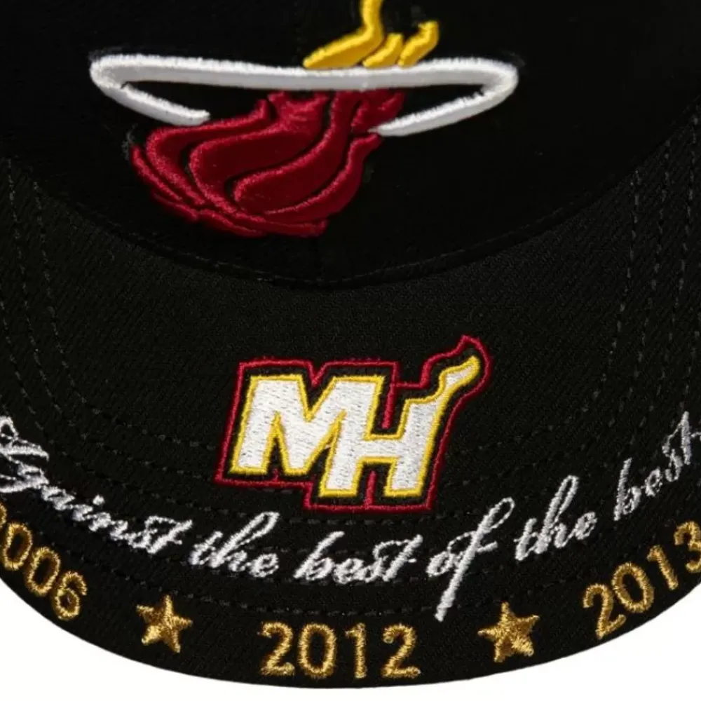 Headwear Mitchell & Ness -Against The Best Pro Snapback Miami Heat