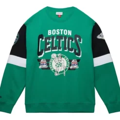 Apparel Mitchell & Ness Hoodies & Sweatshirts-All Over Crew 3.0 Boston Celtics