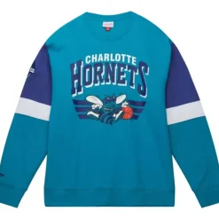 Apparel Mitchell & Ness Hoodies & Sweatshirts-All Over Crew 3.0 Charlotte Hornets