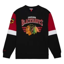 Apparel Mitchell & Ness Hoodies & Sweatshirts-All Over Crew 3.0 Chicago Blackhawks