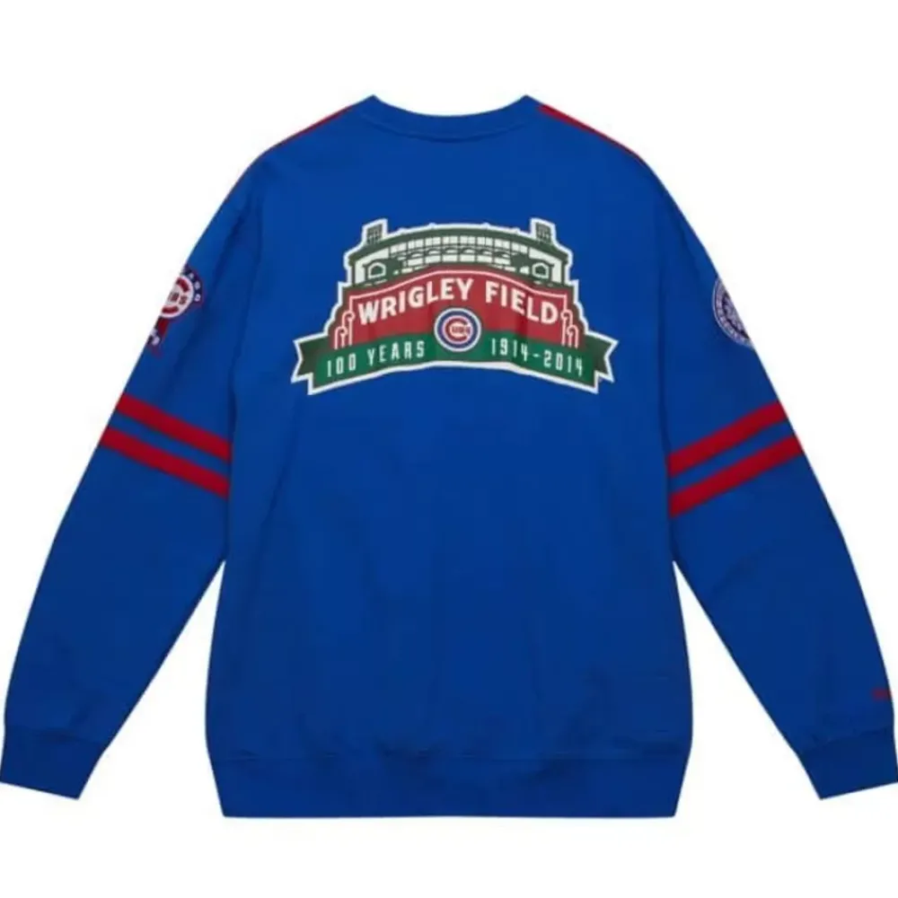 Apparel Mitchell & Ness T-Shirts & Tops-All Over Crew 2.0 Chicago Cubs