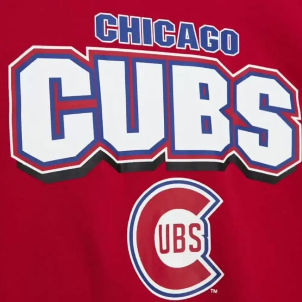 Apparel Mitchell & Ness T-Shirts & Tops-All Over Crew 2.0 Chicago Cubs