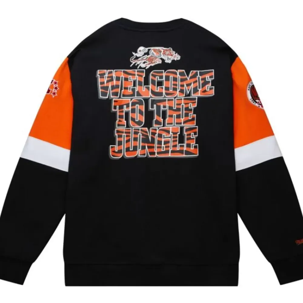 Apparel Mitchell & Ness Hoodies & Sweatshirts-All Over Crew 3.0 Cincinnati Bengals