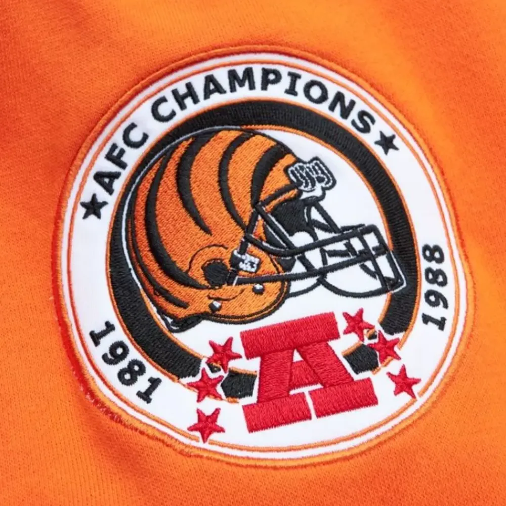 Apparel Mitchell & Ness Hoodies & Sweatshirts-All Over Crew 3.0 Cincinnati Bengals