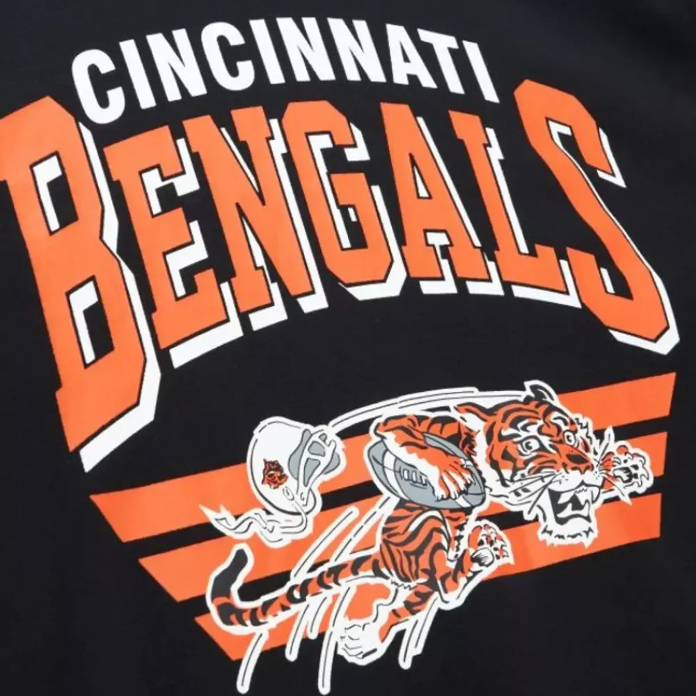 Apparel Mitchell & Ness Hoodies & Sweatshirts-All Over Crew 3.0 Cincinnati Bengals