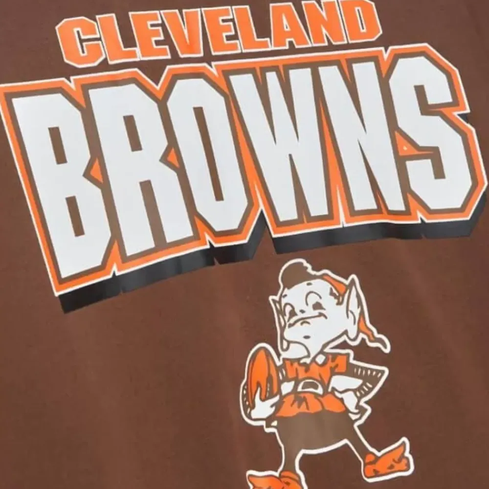 Apparel Mitchell & Ness T-Shirts & Tops-All Over Crew 2.0 Cleveland Browns