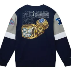 Apparel Mitchell & Ness Hoodies & Sweatshirts-All Over Crew 3.0 Dallas Cowboys