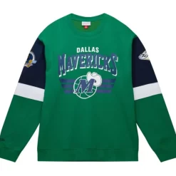 Apparel Mitchell & Ness Hoodies & Sweatshirts-All Over Crew 3.0 Dallas Mavericks