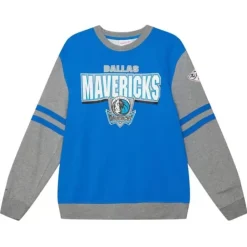 Apparel Mitchell & Ness Hoodies & Sweatshirts-All Over Crew 2.0 Dallas Mavericks