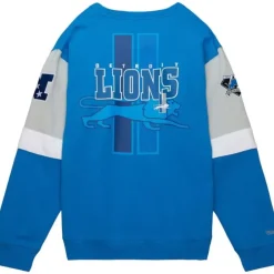 Apparel Mitchell & Ness Hoodies & Sweatshirts-All Over Crew 3.0 Detroit Lions