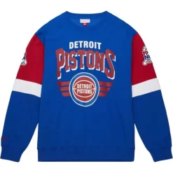Apparel Mitchell & Ness Hoodies & Sweatshirts-All Over Crew 3.0 Detroit Pistons