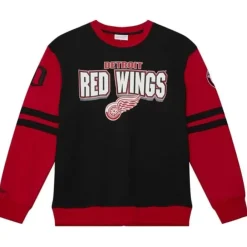 Apparel Mitchell & Ness Hoodies & Sweatshirts-All Over Crew 2.0 Detroit Red Wings