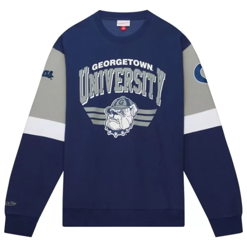Apparel Mitchell & Ness Hoodies & Sweatshirts-All Over Crew 3.0 Georgetown University