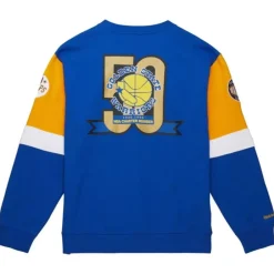 Apparel Mitchell & Ness Hoodies & Sweatshirts-All Over Crew 3.0 Golden State Warriors