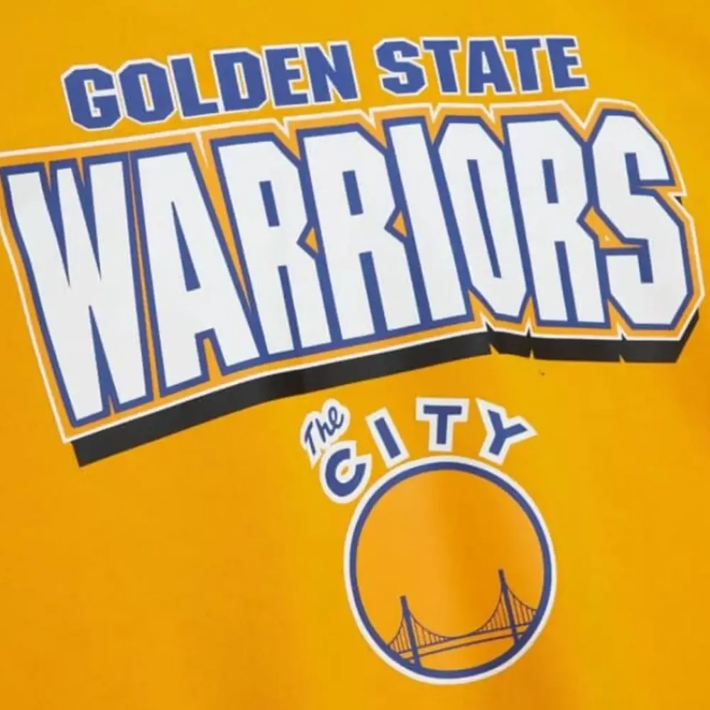 Apparel Mitchell & Ness T-Shirts & Tops-All Over Crew 2.0 Golden State Warriors