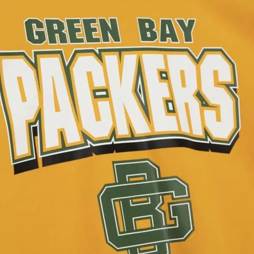 Apparel Mitchell & Ness T-Shirts & Tops-All Over Crew 2.0 Green Bay Packers
