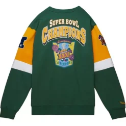 Apparel Mitchell & Ness Hoodies & Sweatshirts-All Over Crew 3.0 Green Bay Packers
