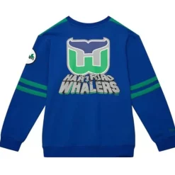 Apparel Mitchell & Ness Hoodies & Sweatshirts-All Over Crew 2.0 Hartford Whalers