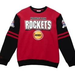 Apparel Mitchell & Ness T-Shirts & Tops-All Over Crew 2.0 Houston Rockets