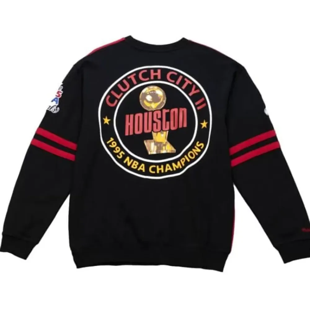 Apparel Mitchell & Ness T-Shirts & Tops-All Over Crew 2.0 Houston Rockets