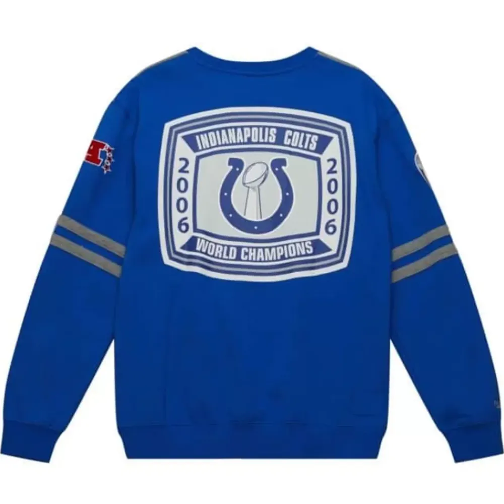 Apparel Mitchell & Ness T-Shirts & Tops-All Over Crew 2.0 Indianapolis Colts
