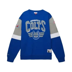 Apparel Mitchell & Ness Hoodies & Sweatshirts-All Over Crew 3.0 Indianapolis Colts