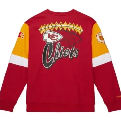 Apparel Mitchell & Ness Hoodies & Sweatshirts-All Over Crew 3.0 Kansas City Chiefs