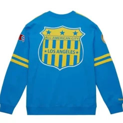 Apparel Mitchell & Ness T-Shirts & Tops-All Over Crew 2.0 Los Angeles Chargers