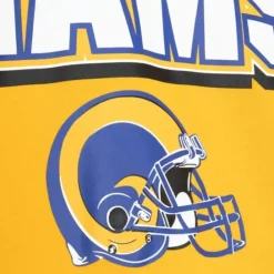 Apparel Mitchell & Ness T-Shirts & Tops-All Over Crew 2.0 Los Angeles Rams