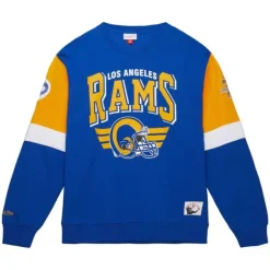 Apparel Mitchell & Ness Hoodies & Sweatshirts-All Over Crew 3.0 Los Angeles Rams