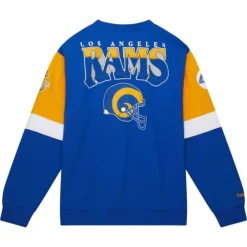 Apparel Mitchell & Ness Hoodies & Sweatshirts-All Over Crew 3.0 Los Angeles Rams