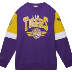 Apparel Mitchell & Ness Hoodies & Sweatshirts-All Over Crew 3.0 Louisiana State University