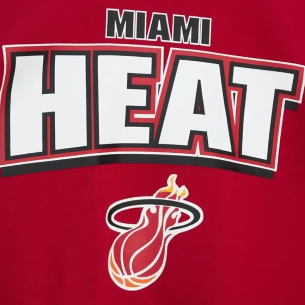 Apparel Mitchell & Ness T-Shirts & Tops-All Over Crew 2.0 Miami Heat