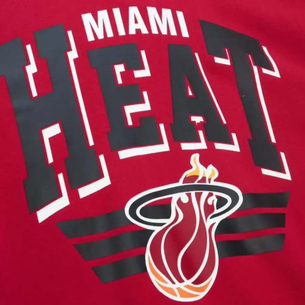 Apparel Mitchell & Ness Hoodies & Sweatshirts-All Over Crew 3.0 Miami Heat