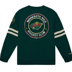 Apparel Mitchell & Ness Hoodies & Sweatshirts-All Over Crew 2.0 Minnesota Wild