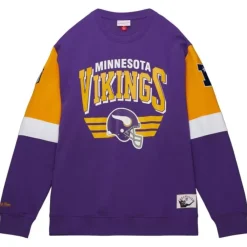Apparel Mitchell & Ness Hoodies & Sweatshirts-All Over Crew 3.0 Minnesota Vikings