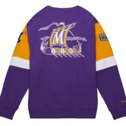 Apparel Mitchell & Ness Hoodies & Sweatshirts-All Over Crew 3.0 Minnesota Vikings
