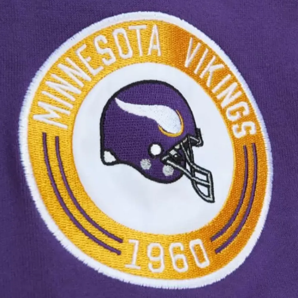 Apparel Mitchell & Ness T-Shirts & Tops-All Over Crew 2.0 Minnesota Vikings