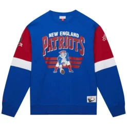 Apparel Mitchell & Ness Hoodies & Sweatshirts-All Over Crew 3.0 New England Patriots