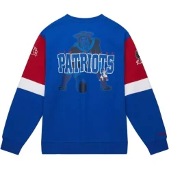 Apparel Mitchell & Ness Hoodies & Sweatshirts-All Over Crew 3.0 New England Patriots
