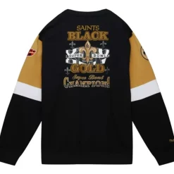 Apparel Mitchell & Ness Hoodies & Sweatshirts-All Over Crew 3.0 New Orleans Saints